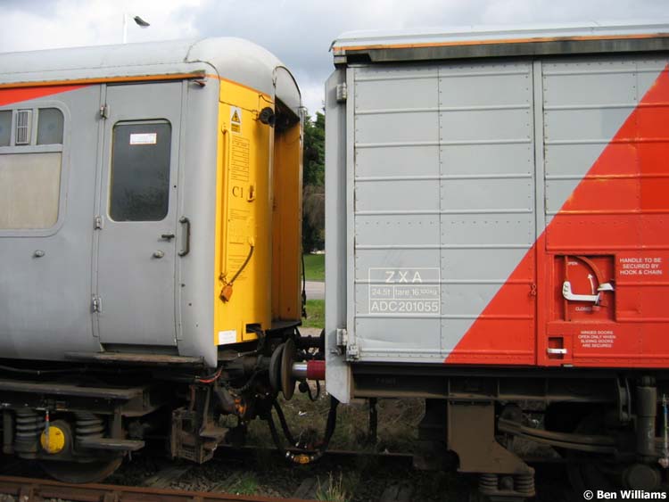 Photo of 975290 & 201055 detail at Rushcliffe Halt, Great Central Railway