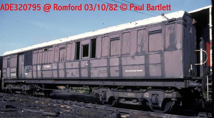 Photo of 320795 at Romford OHLM depot