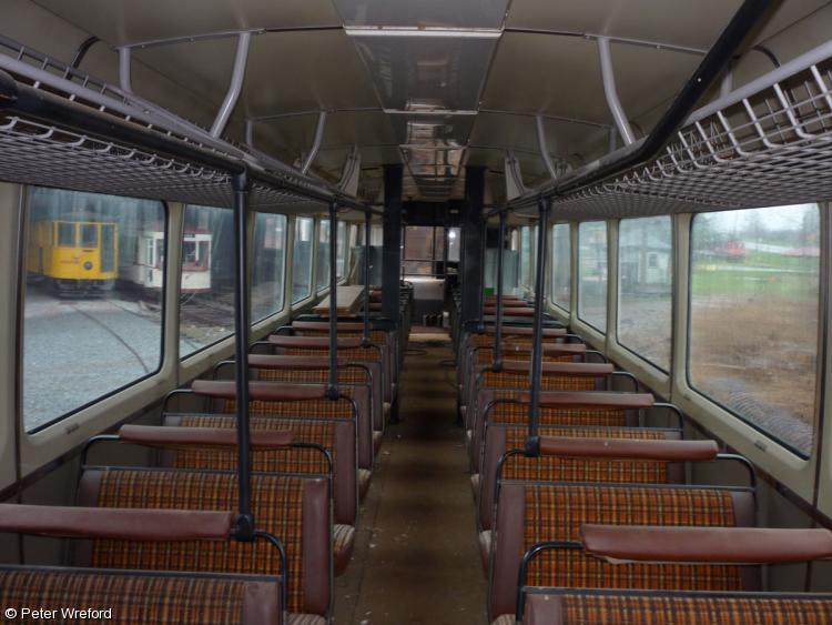 Photo of LEV2 interior at Connecticut Trolley Museum, USA